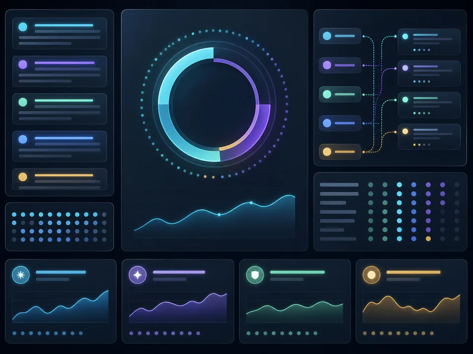 AI Answer Visibility Measurement shown as a technical dashboard for SEO and GEO implementation work