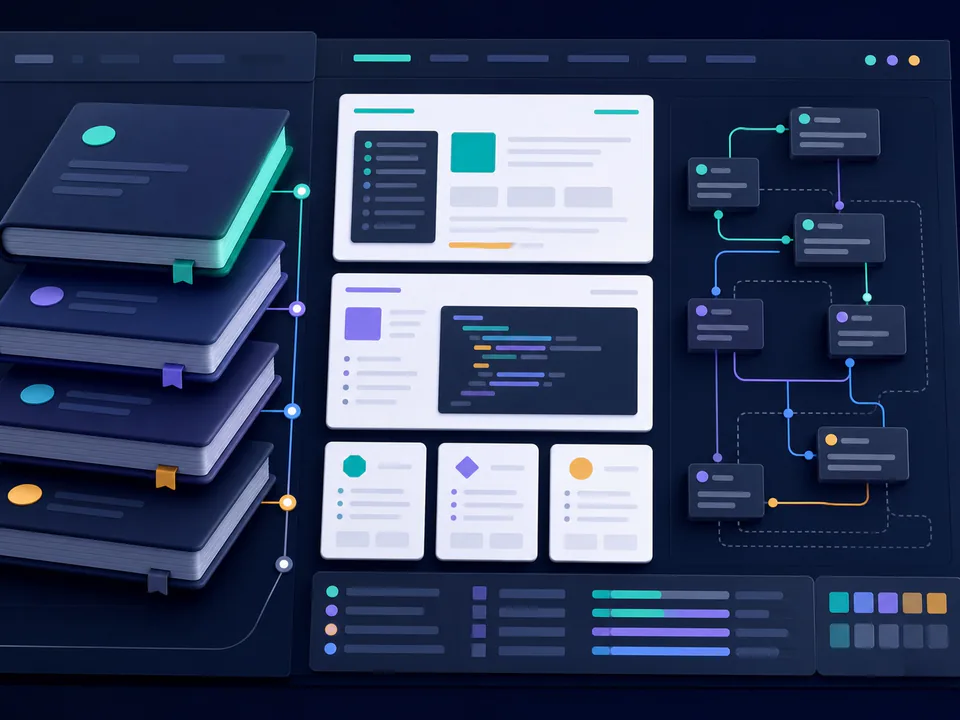GEO for Technical Documentation and Changelogs shown as a technical dashboard for SEO and GEO implementation work