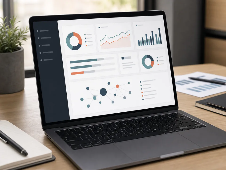 Analytics dashboard and citation map used for GEO measurement